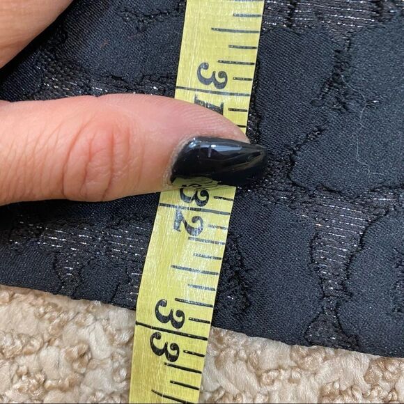 Homemade Black Fit and Flare V Neck and Back Midi Length Party Dress Size 2 - Picture 16 of 16